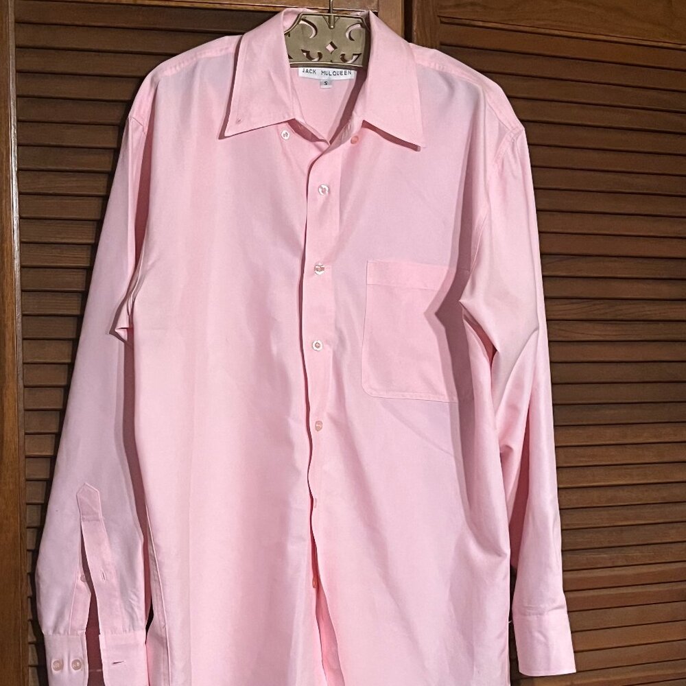 Jack Mulqueen Pink Button-Up Blouse Women’s Small‎ Long Sleeve